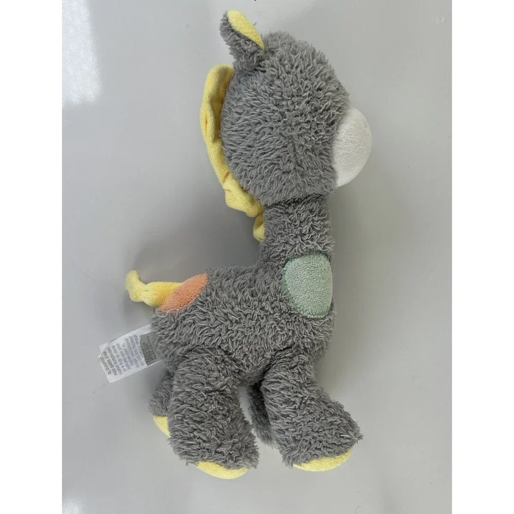 Okie Dokie Gray & Yellow Soft Plush 10